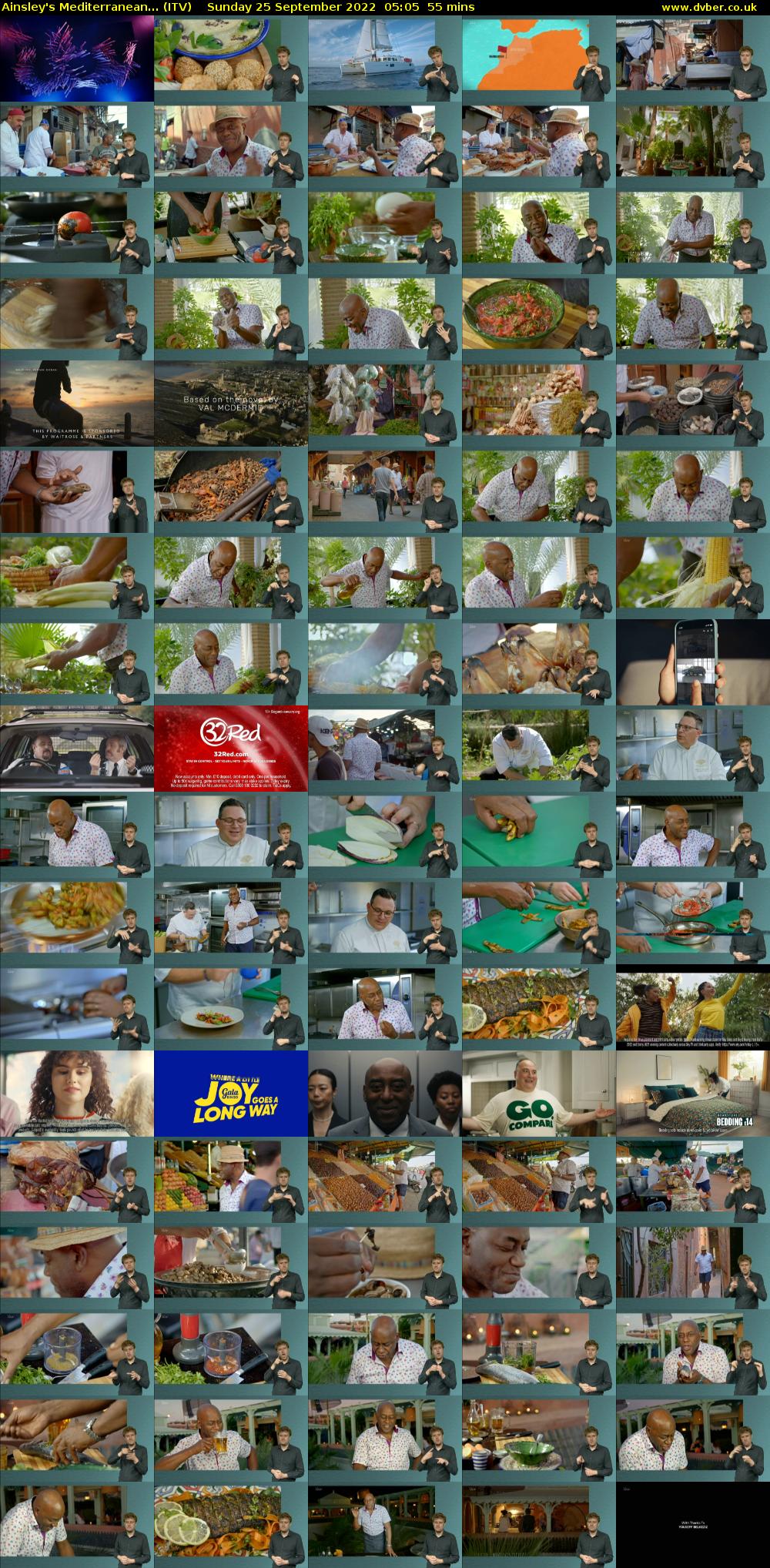 Ainsley's Mediterranean... (ITV) Sunday 25 September 2022 05:05 - 06:00