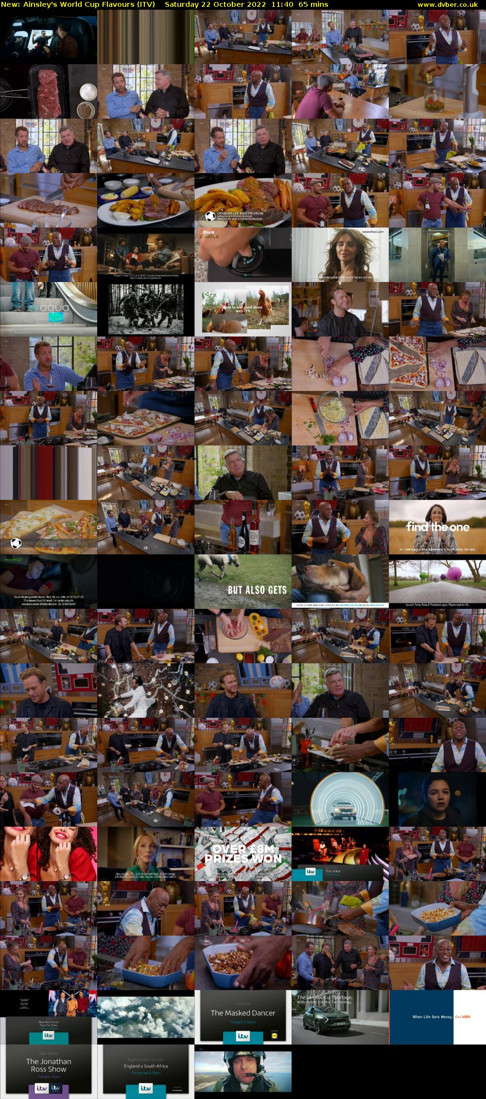 Ainsley's World Cup Flavours (ITV) Saturday 22 October 2022 11:40 - 12:45