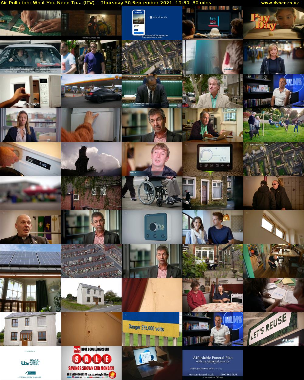 Air Pollution: What You Need To... (ITV) Thursday 30 September 2021 19:30 - 20:00