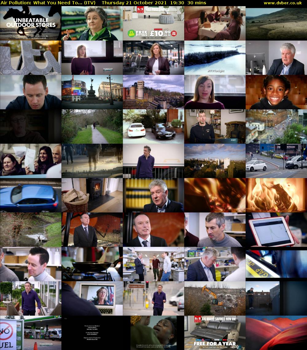 Air Pollution: What You Need To... (ITV) Thursday 21 October 2021 19:30 - 20:00