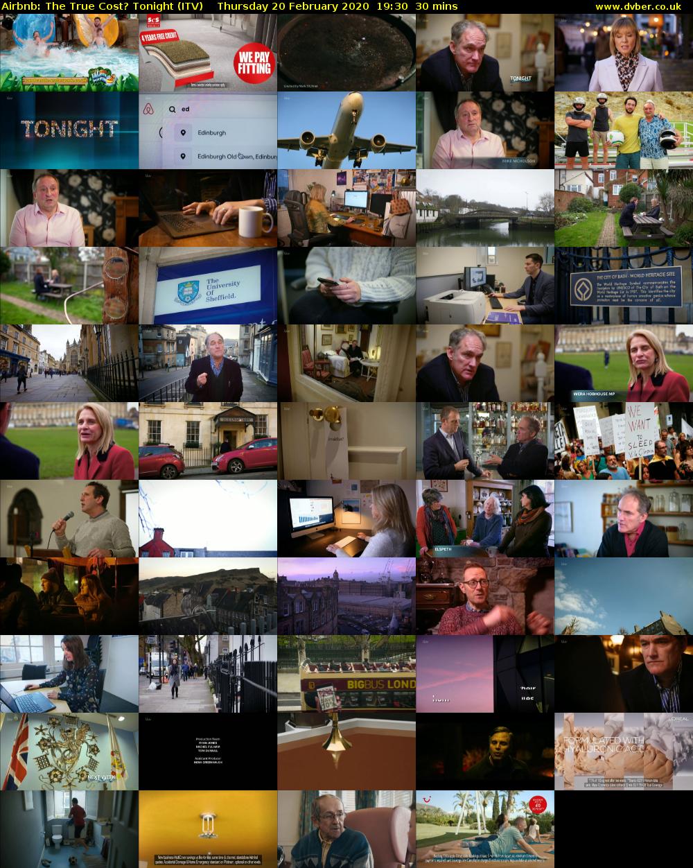 Airbnb: The True Cost? Tonight (ITV) Thursday 20 February 2020 19:30 - 20:00