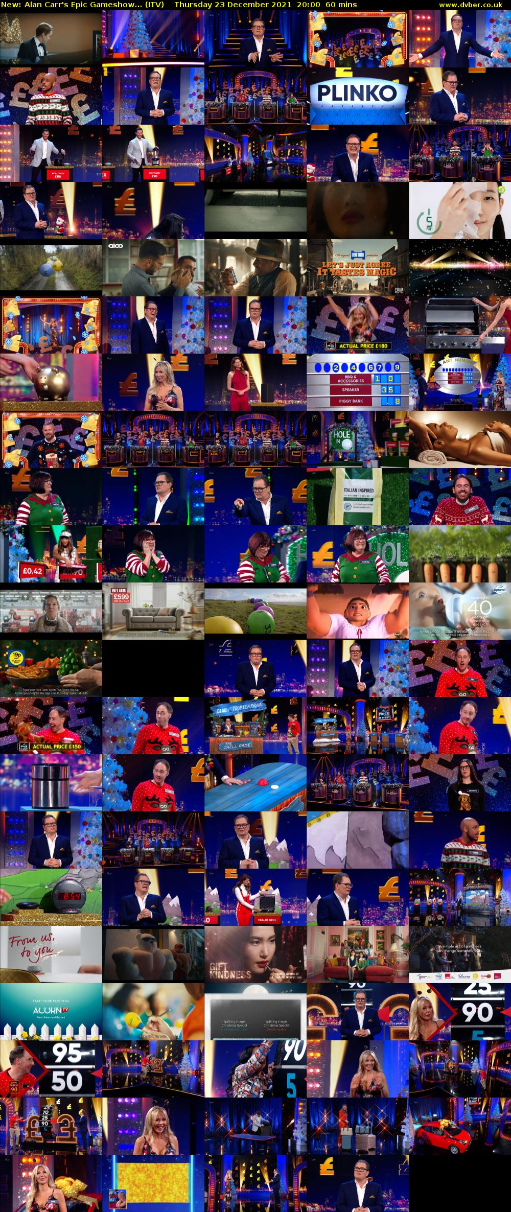 Alan Carr's Epic Gameshow... (ITV) Thursday 23 December 2021 20:00 - 21:00