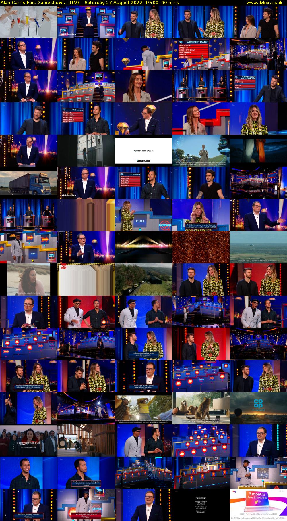 Alan Carr's Epic Gameshow... (ITV) Saturday 27 August 2022 19:00 - 20:00
