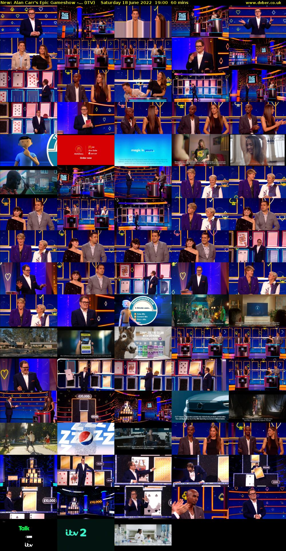Alan Carr's Epic Gameshow -... (ITV) Saturday 18 June 2022 19:00 - 20:00