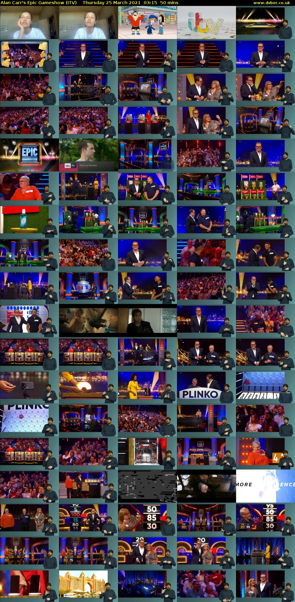 Alan Carr's Epic Gameshow (ITV) Thursday 25 March 2021 03:15 - 04:05