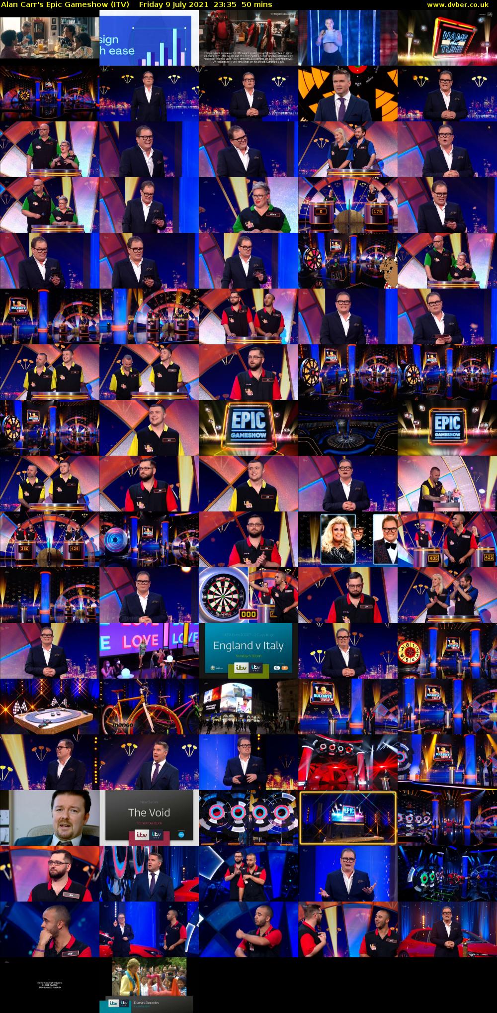 Alan Carr's Epic Gameshow (ITV) Friday 9 July 2021 23:35 - 00:25