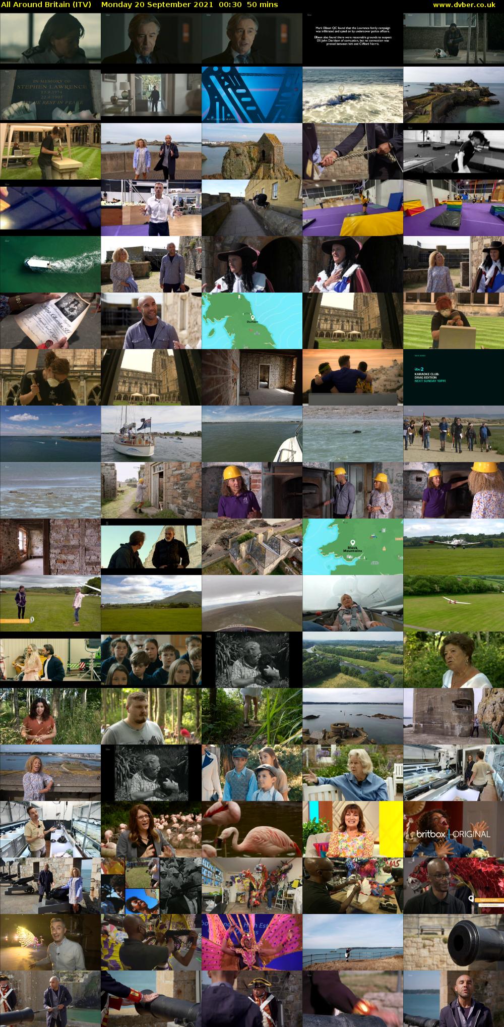 All Around Britain (ITV) Monday 20 September 2021 00:30 - 01:20