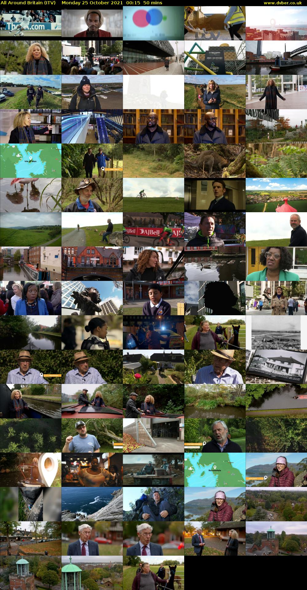 All Around Britain (ITV) Monday 25 October 2021 00:15 - 01:05