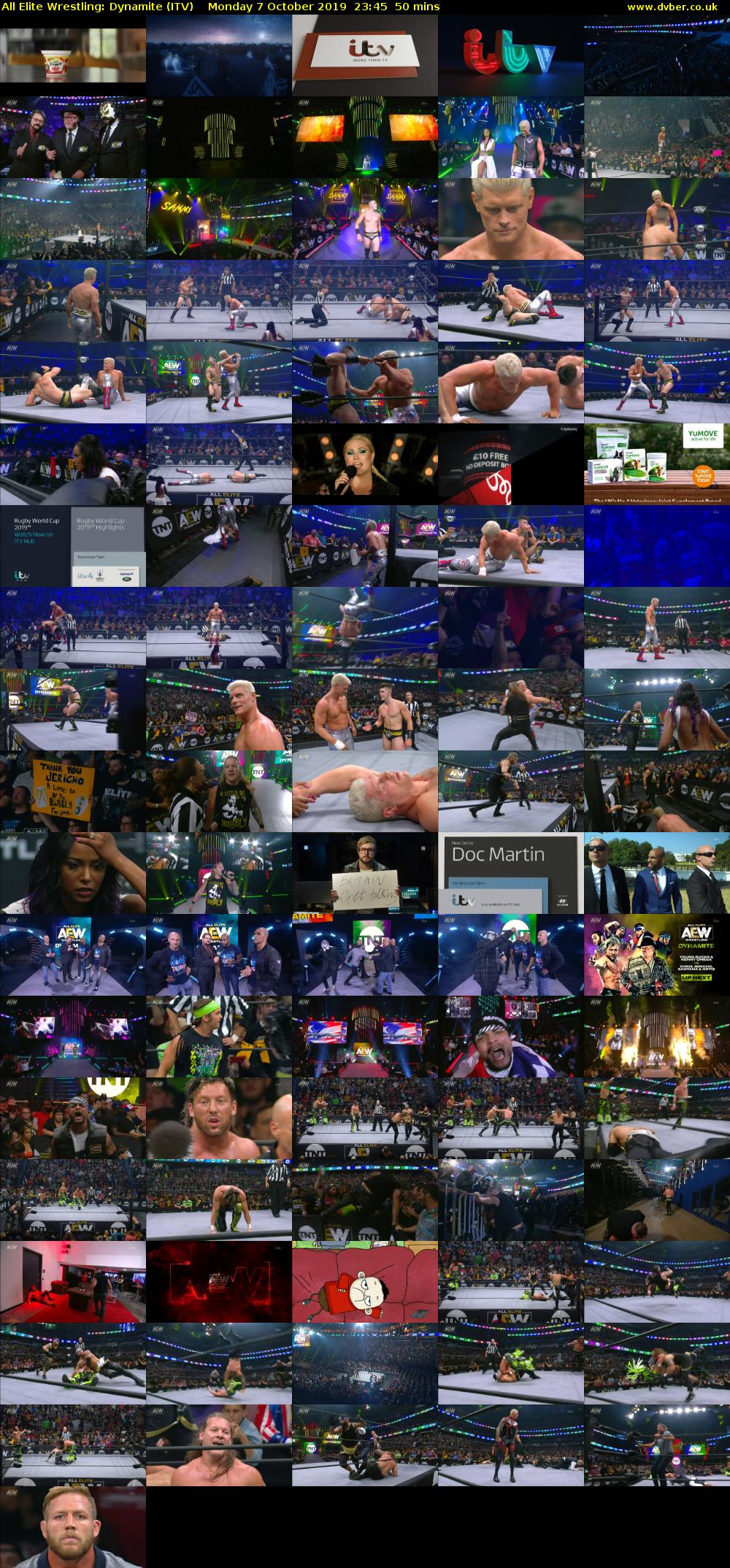 All Elite Wrestling: Dynamite (ITV) Monday 7 October 2019 23:45 - 00:35