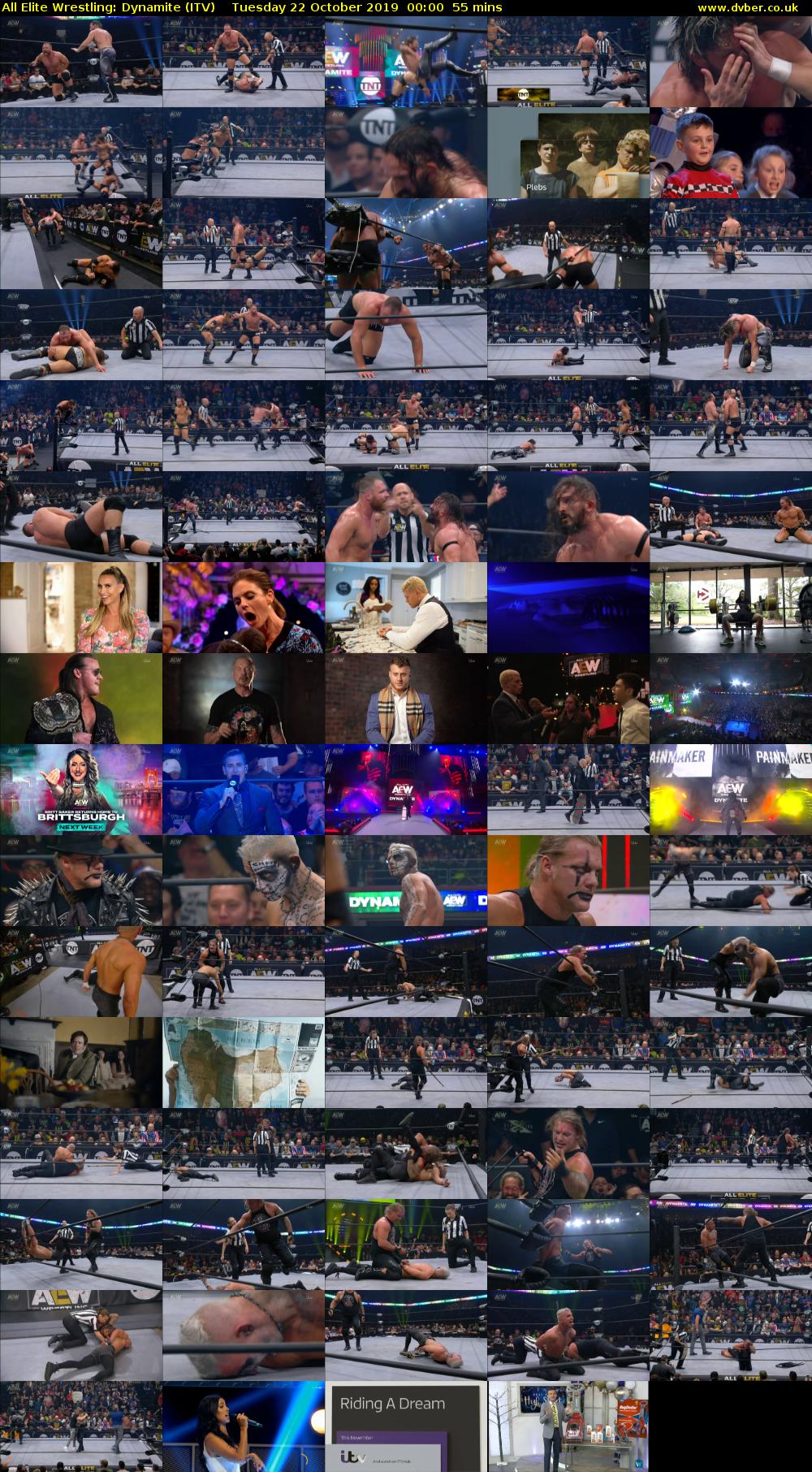 All Elite Wrestling: Dynamite (ITV) Tuesday 22 October 2019 00:00 - 00:55