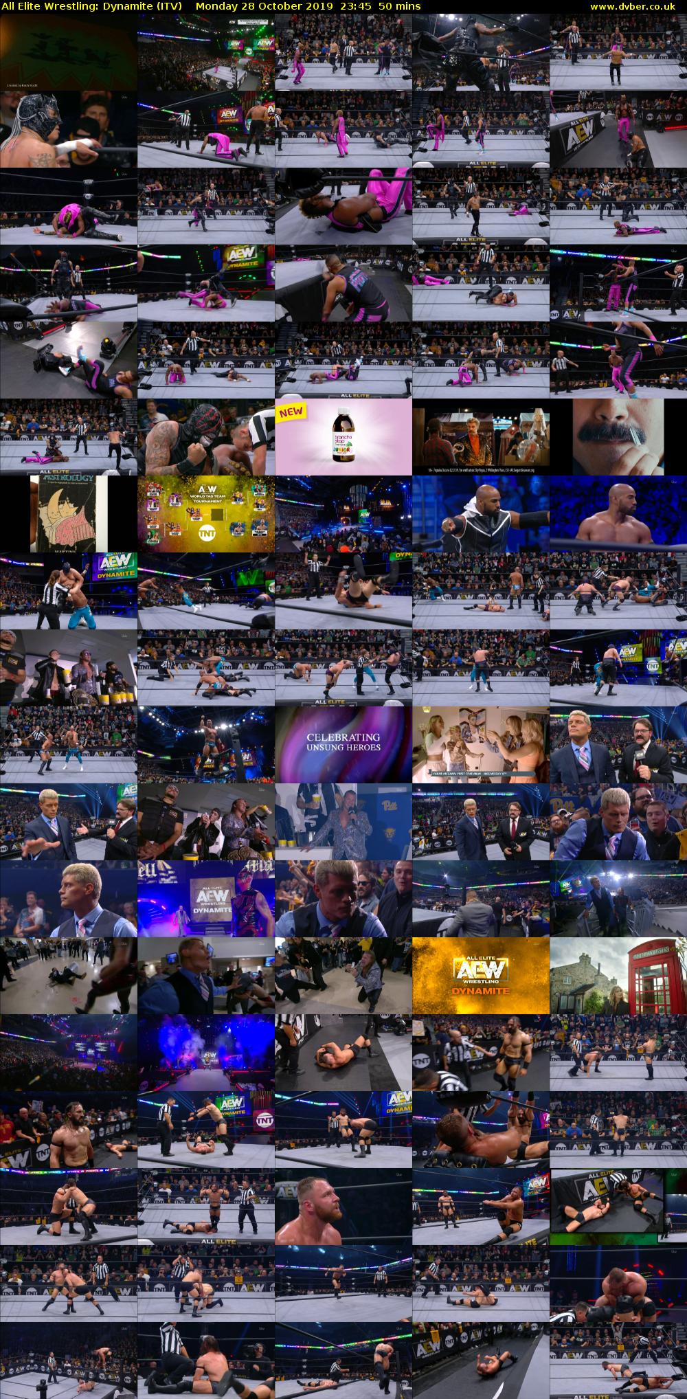 All Elite Wrestling: Dynamite (ITV) Monday 28 October 2019 23:45 - 00:35