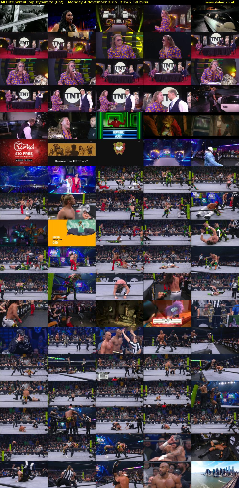 All Elite Wrestling: Dynamite (ITV) Monday 4 November 2019 23:45 - 00:35