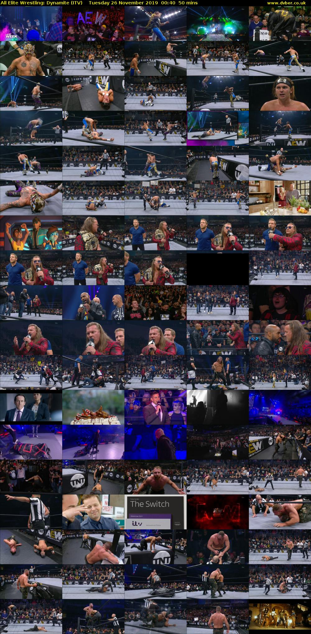 All Elite Wrestling: Dynamite (ITV) Tuesday 26 November 2019 00:40 - 01:30