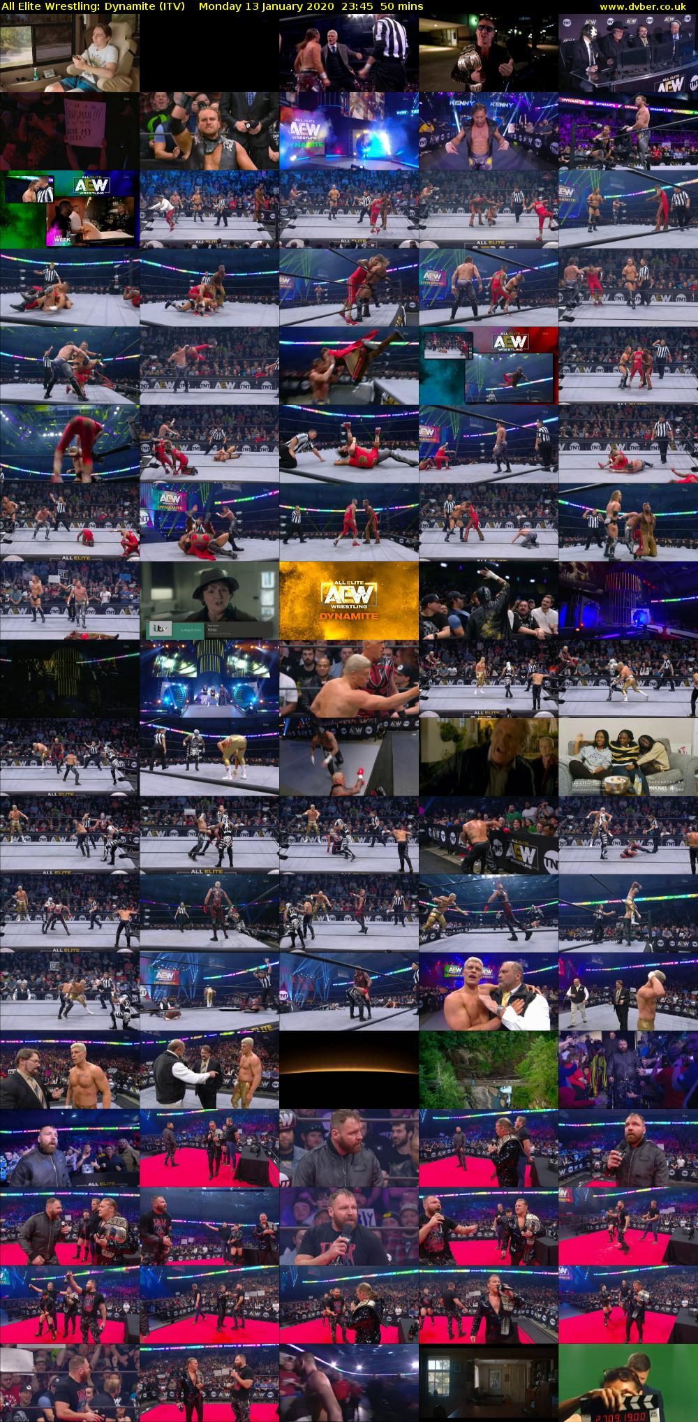 All Elite Wrestling: Dynamite (ITV) Monday 13 January 2020 23:45 - 00:35