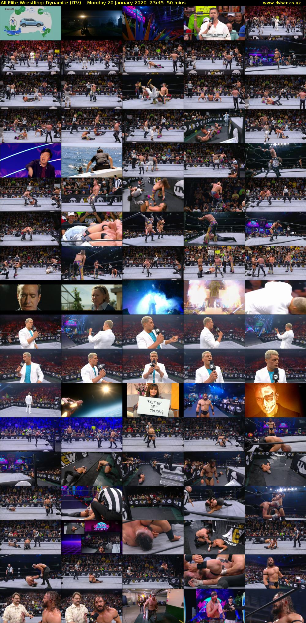 All Elite Wrestling: Dynamite (ITV) Monday 20 January 2020 23:45 - 00:35