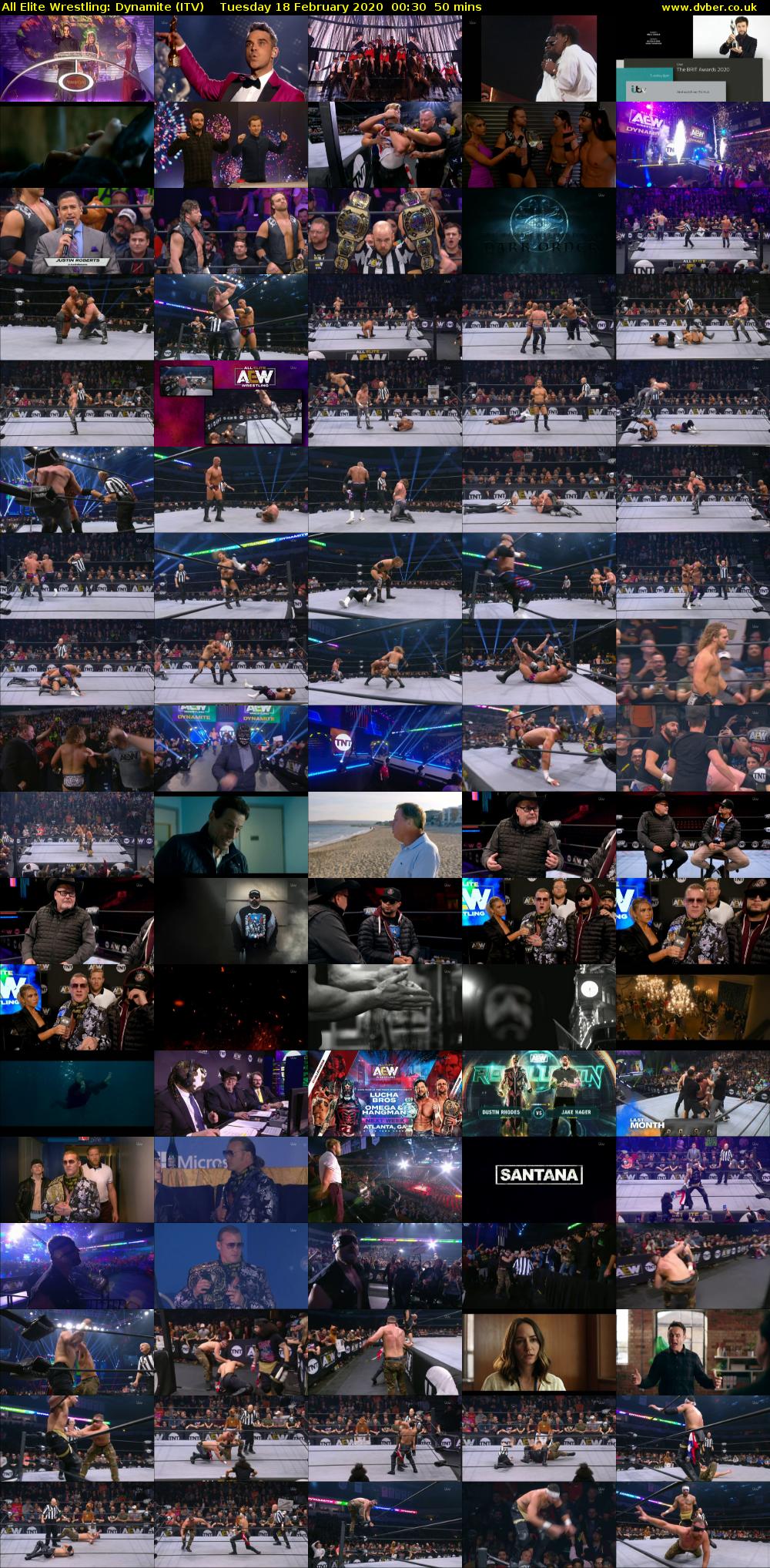 All Elite Wrestling: Dynamite (ITV) Tuesday 18 February 2020 00:30 - 01:20