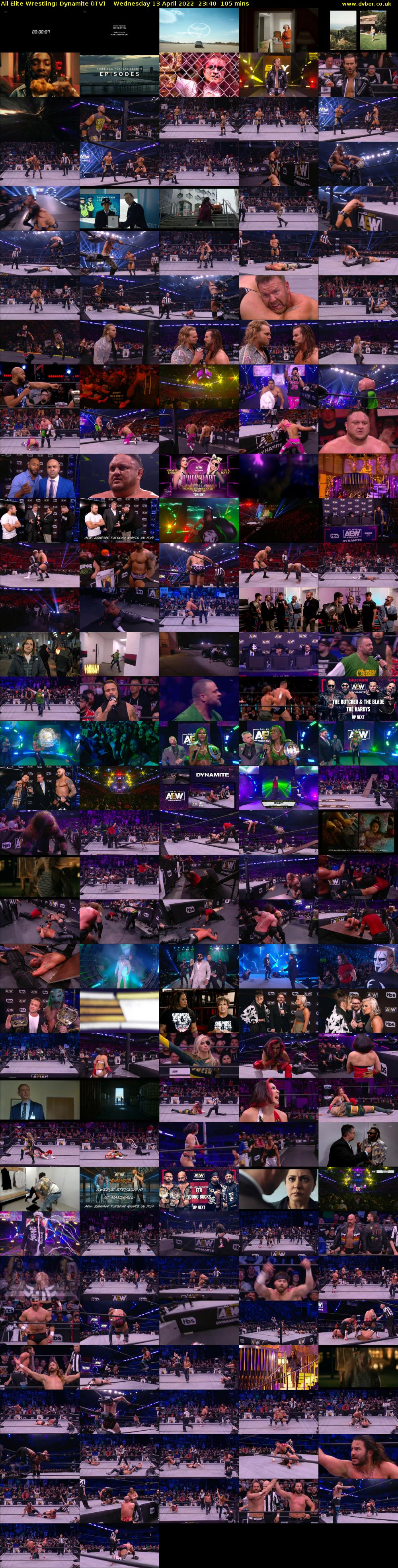 All Elite Wrestling: Dynamite (ITV) Wednesday 13 April 2022 23:40 - 01:25