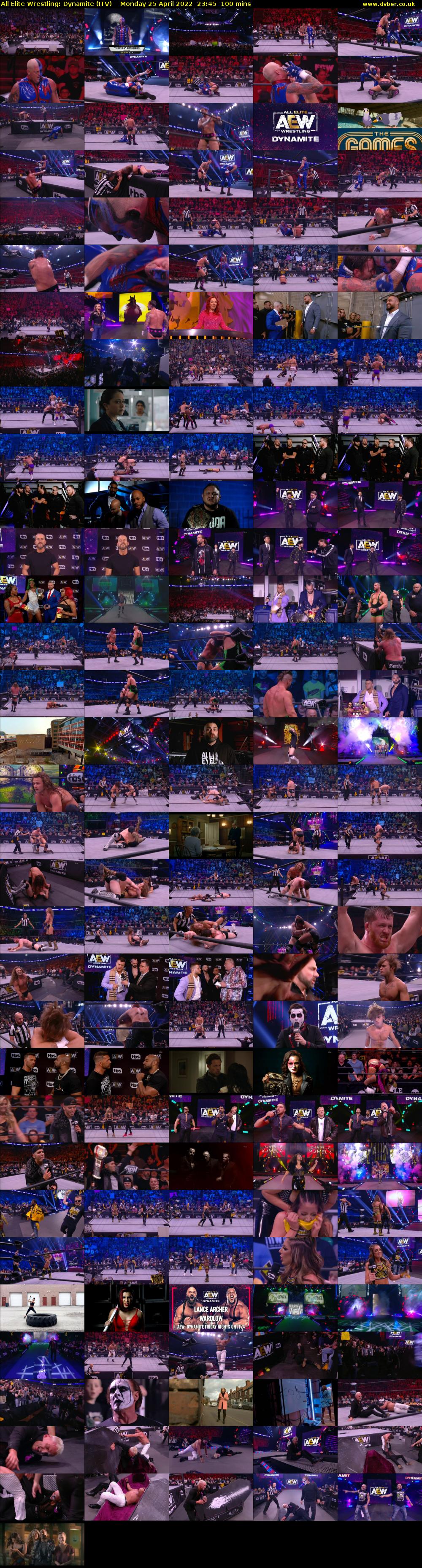 All Elite Wrestling: Dynamite (ITV) Monday 25 April 2022 23:45 - 01:25