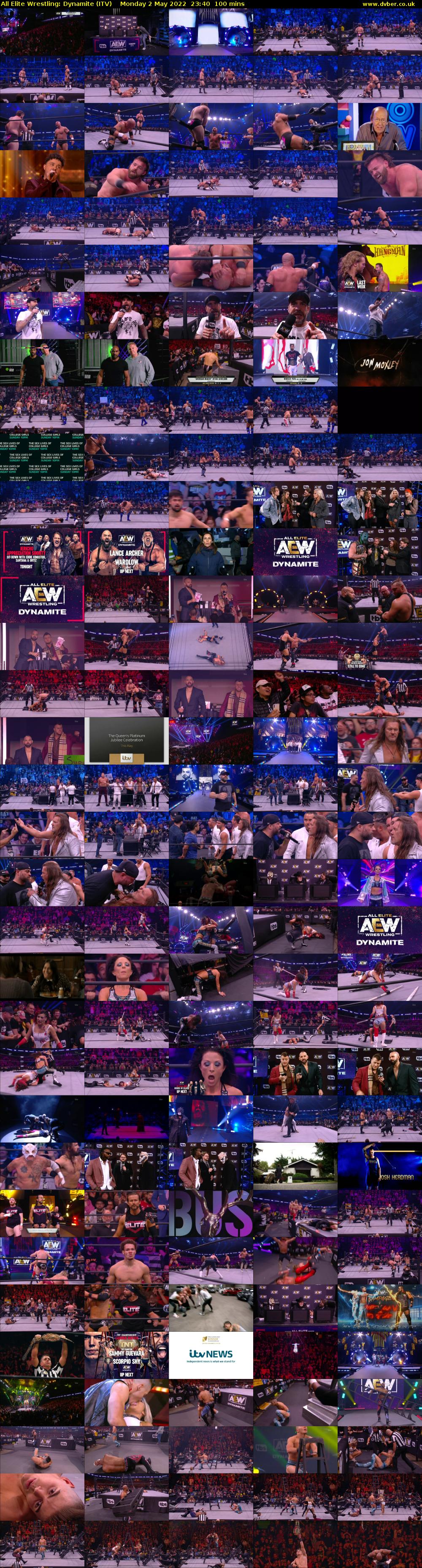 All Elite Wrestling: Dynamite (ITV) Monday 2 May 2022 23:40 - 01:20