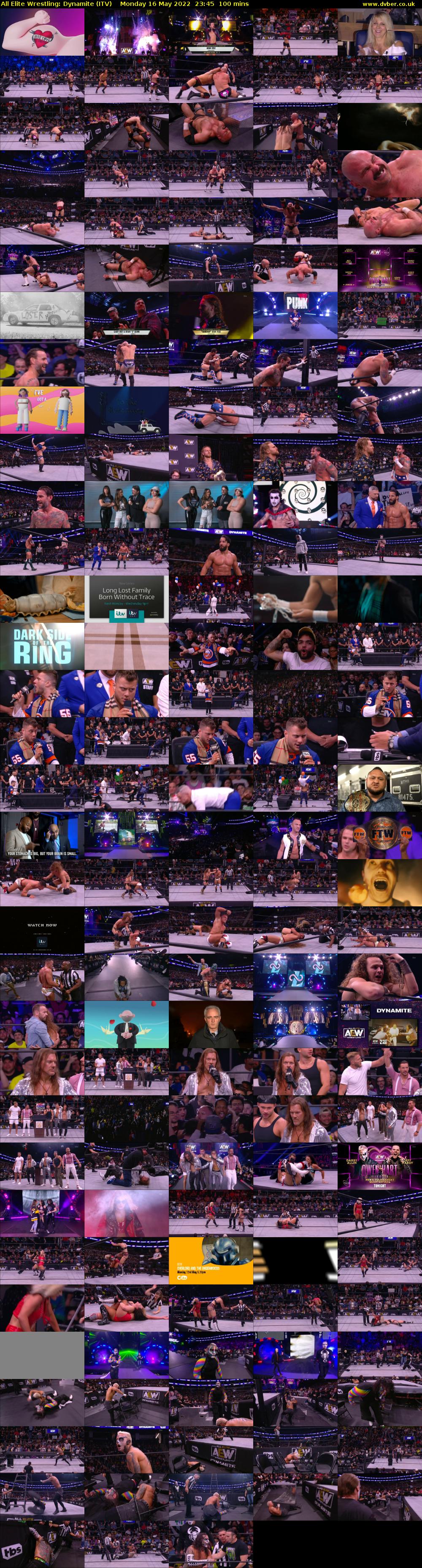 All Elite Wrestling: Dynamite (ITV) Monday 16 May 2022 23:45 - 01:25