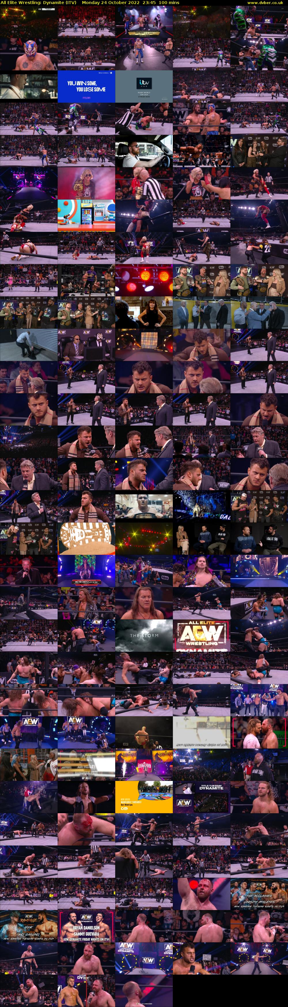 All Elite Wrestling: Dynamite (ITV) Monday 24 October 2022 23:45 - 01:25
