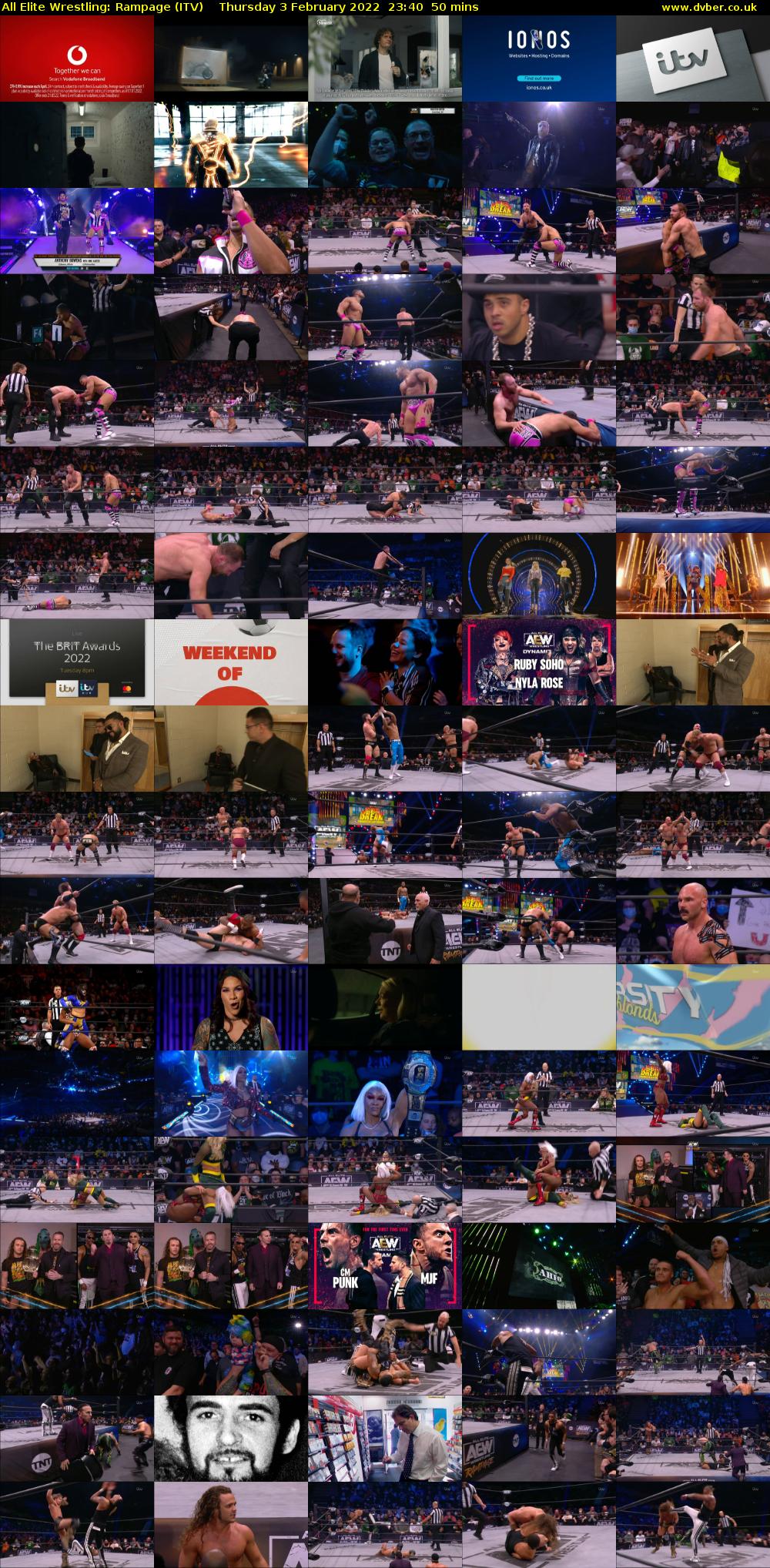 All Elite Wrestling: Rampage (ITV) Thursday 3 February 2022 23:40 - 00:30