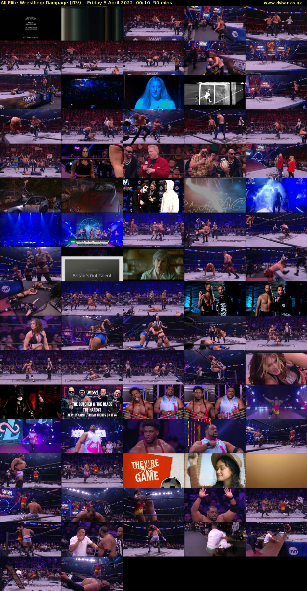 All Elite Wrestling: Rampage (ITV) Friday 8 April 2022 00:10 - 01:00