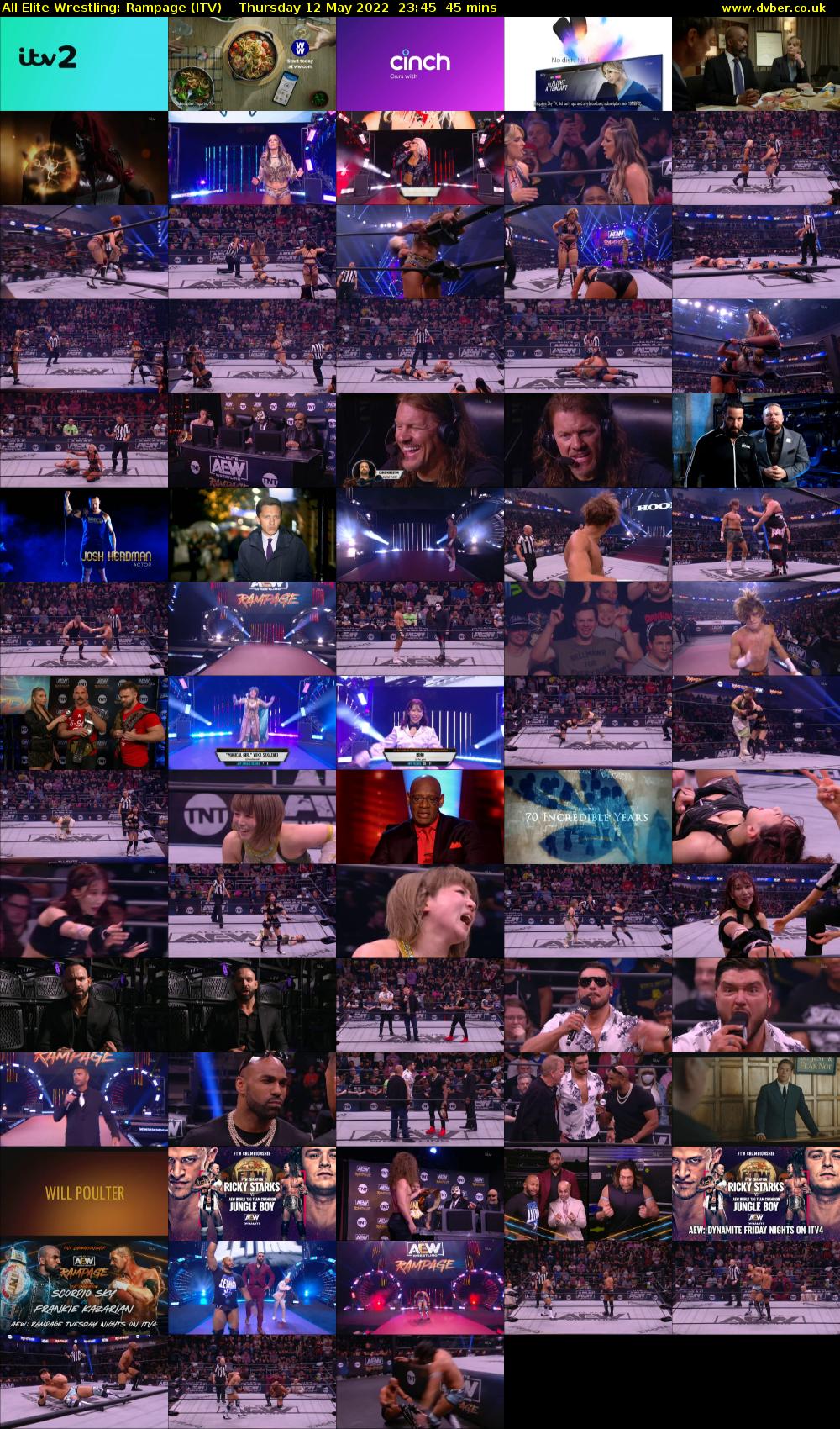 All Elite Wrestling: Rampage (ITV) Thursday 12 May 2022 23:45 - 00:30
