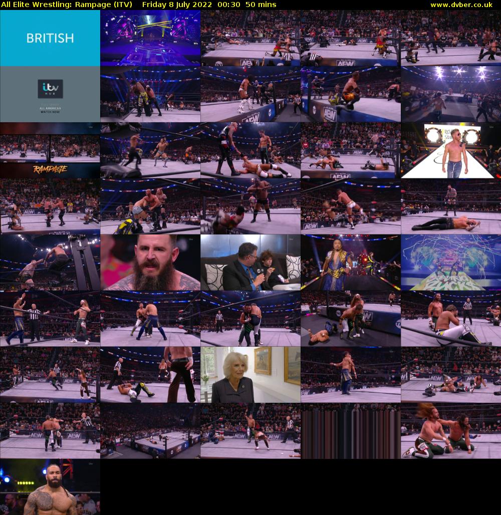 All Elite Wrestling: Rampage (ITV) Friday 8 July 2022 00:30 - 01:20