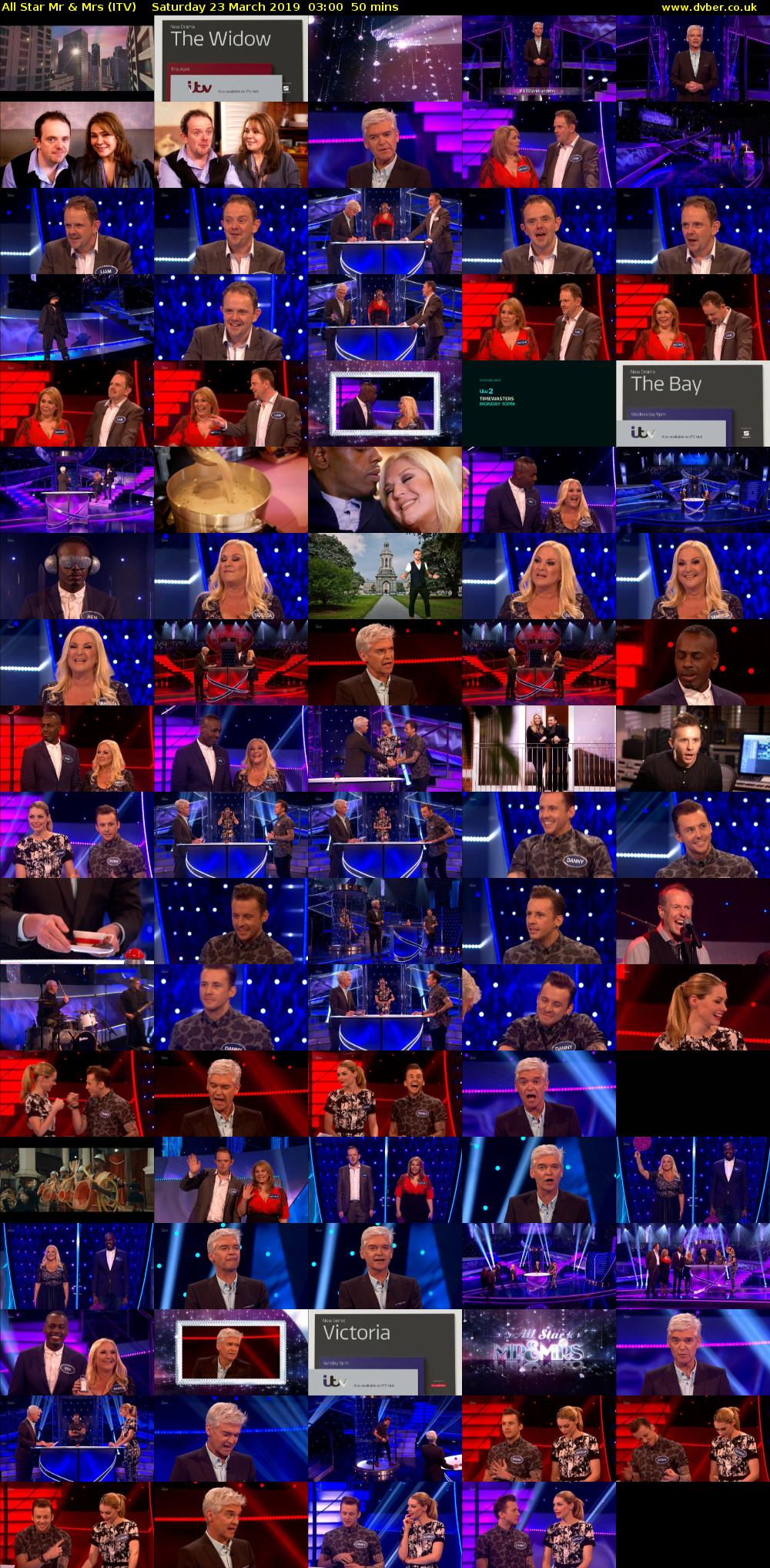 All Star Mr & Mrs (ITV) Saturday 23 March 2019 03:00 - 03:50