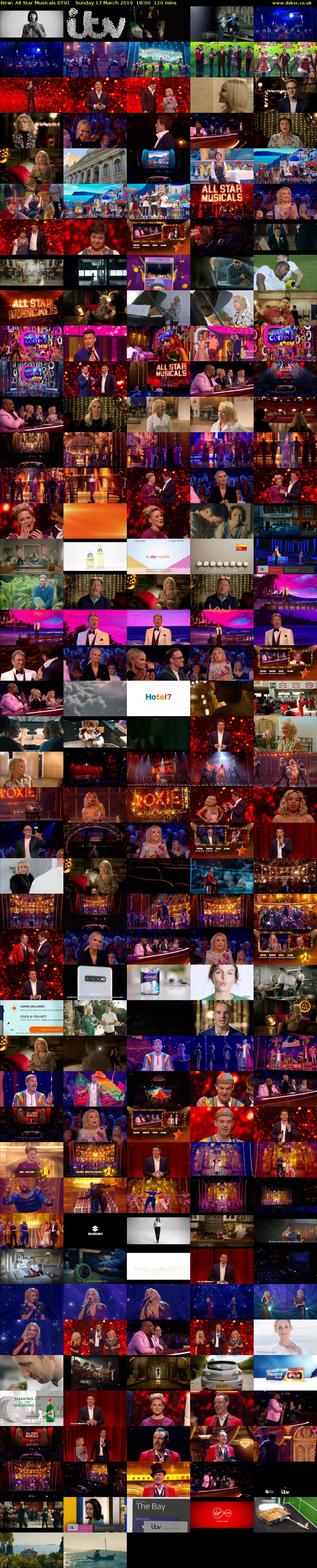 All Star Musicals (ITV) Sunday 17 March 2019 18:00 - 20:00