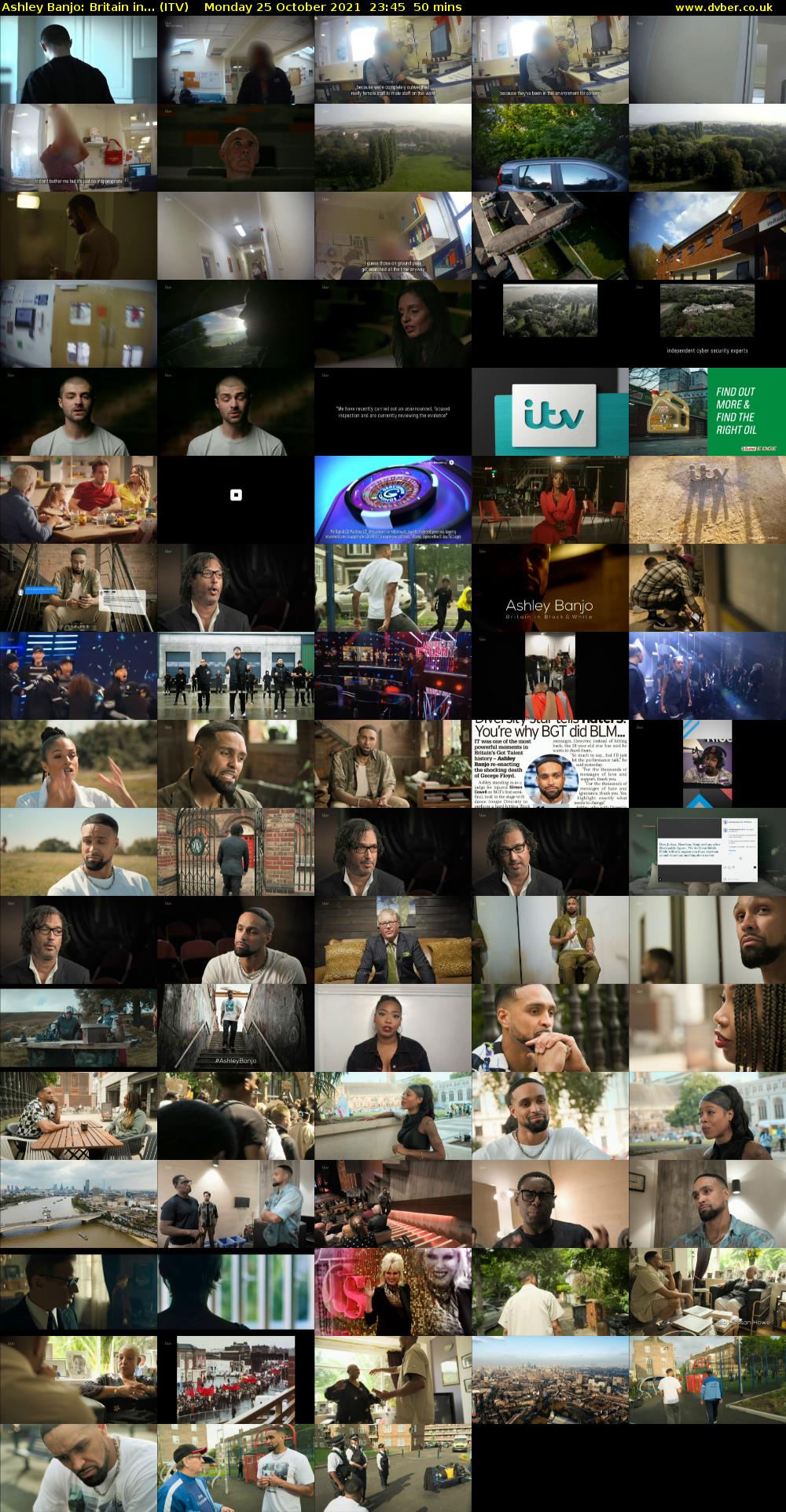 Ashley Banjo: Britain in... (ITV) Monday 25 October 2021 23:45 - 00:35