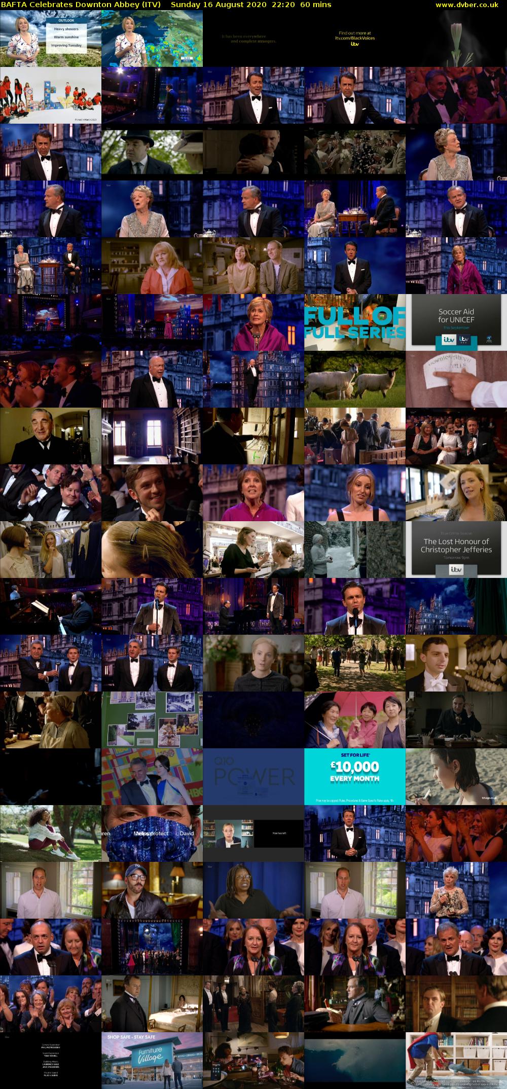 BAFTA Celebrates Downton Abbey (ITV) Sunday 16 August 2020 22:20 - 23:20