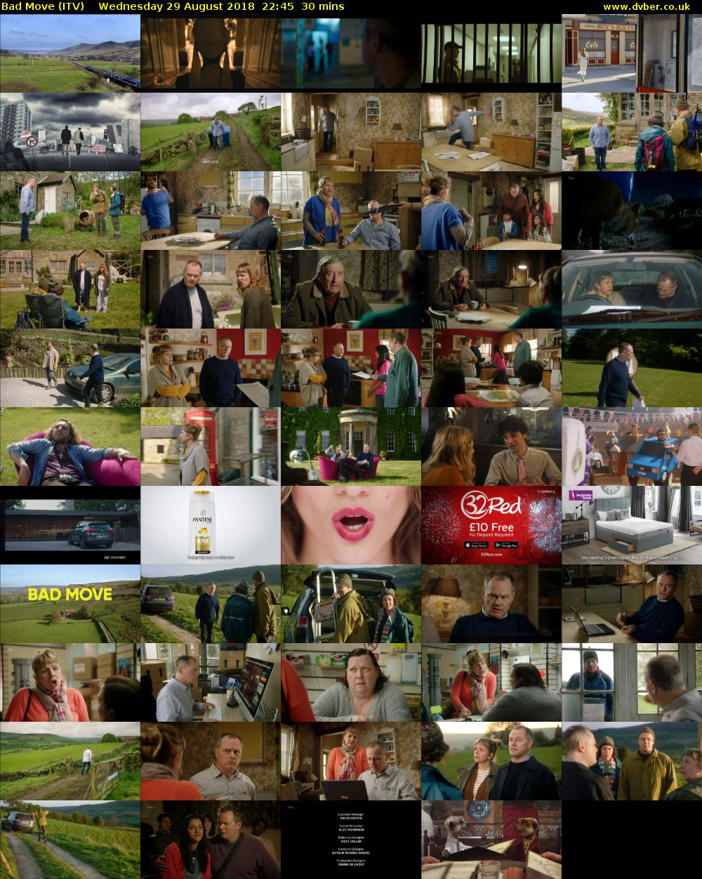 Bad Move (ITV) Wednesday 29 August 2018 22:45 - 23:15