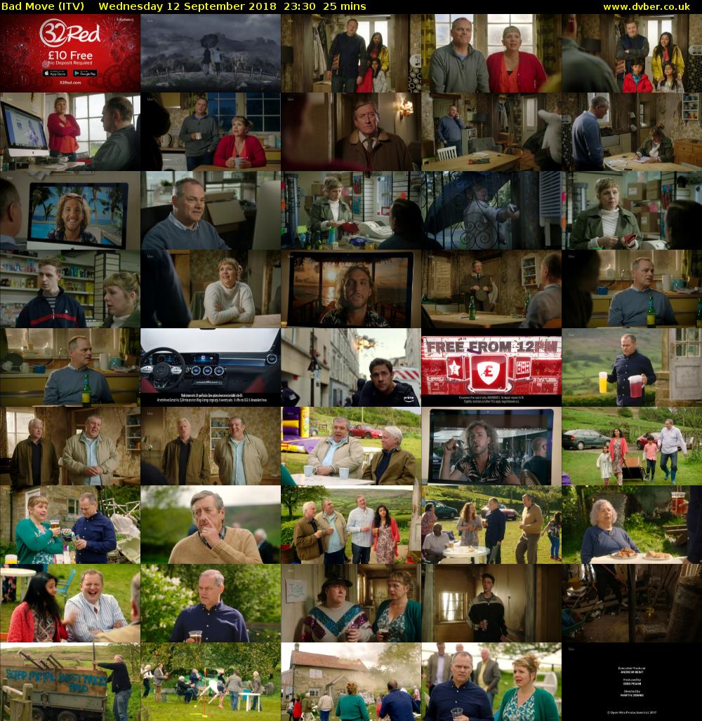 Bad Move (ITV) Wednesday 12 September 2018 23:30 - 23:55