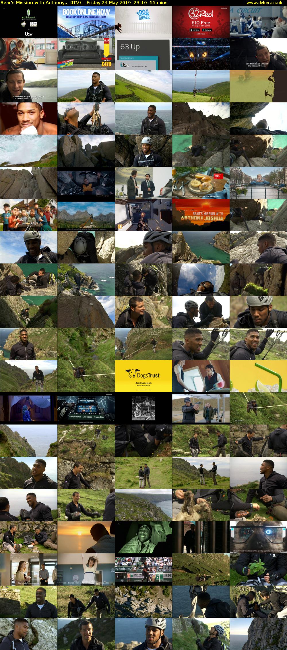Bear's Mission with Anthony... (ITV) Friday 24 May 2019 23:10 - 00:05