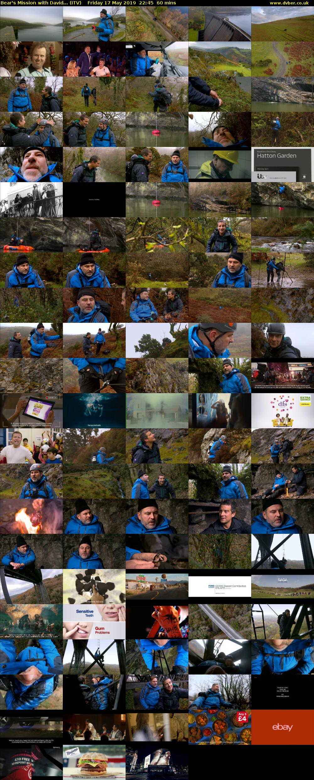 Bear's Mission with David... (ITV) Friday 17 May 2019 22:45 - 23:45