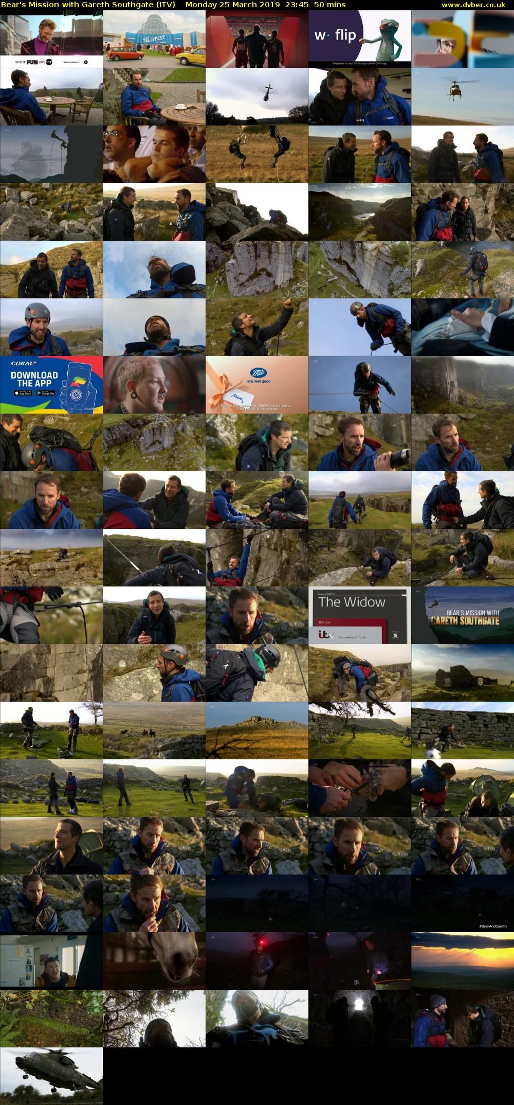 Bear's Mission with Gareth Southgate (ITV) Monday 25 March 2019 23:45 - 00:35