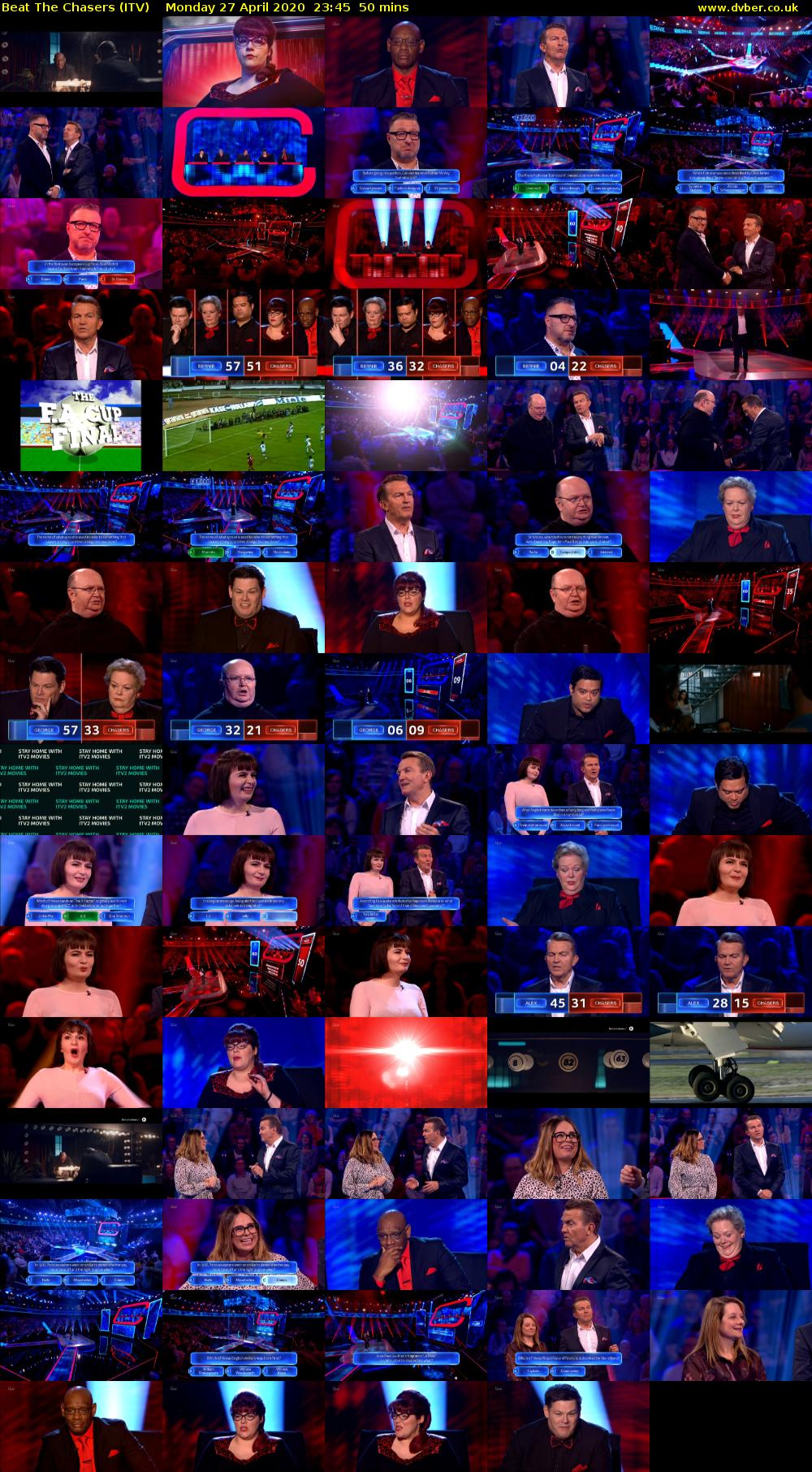 Beat The Chasers (ITV) Monday 27 April 2020 23:45 - 00:35