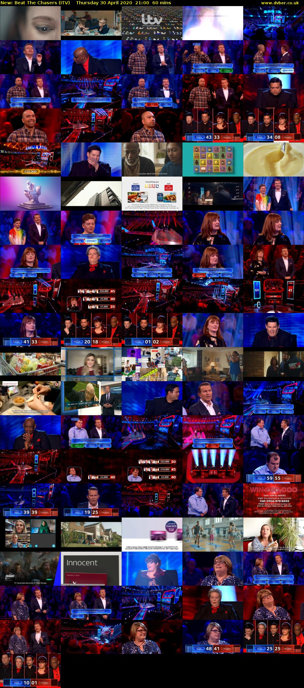 Beat The Chasers (ITV) Thursday 30 April 2020 21:00 - 22:00