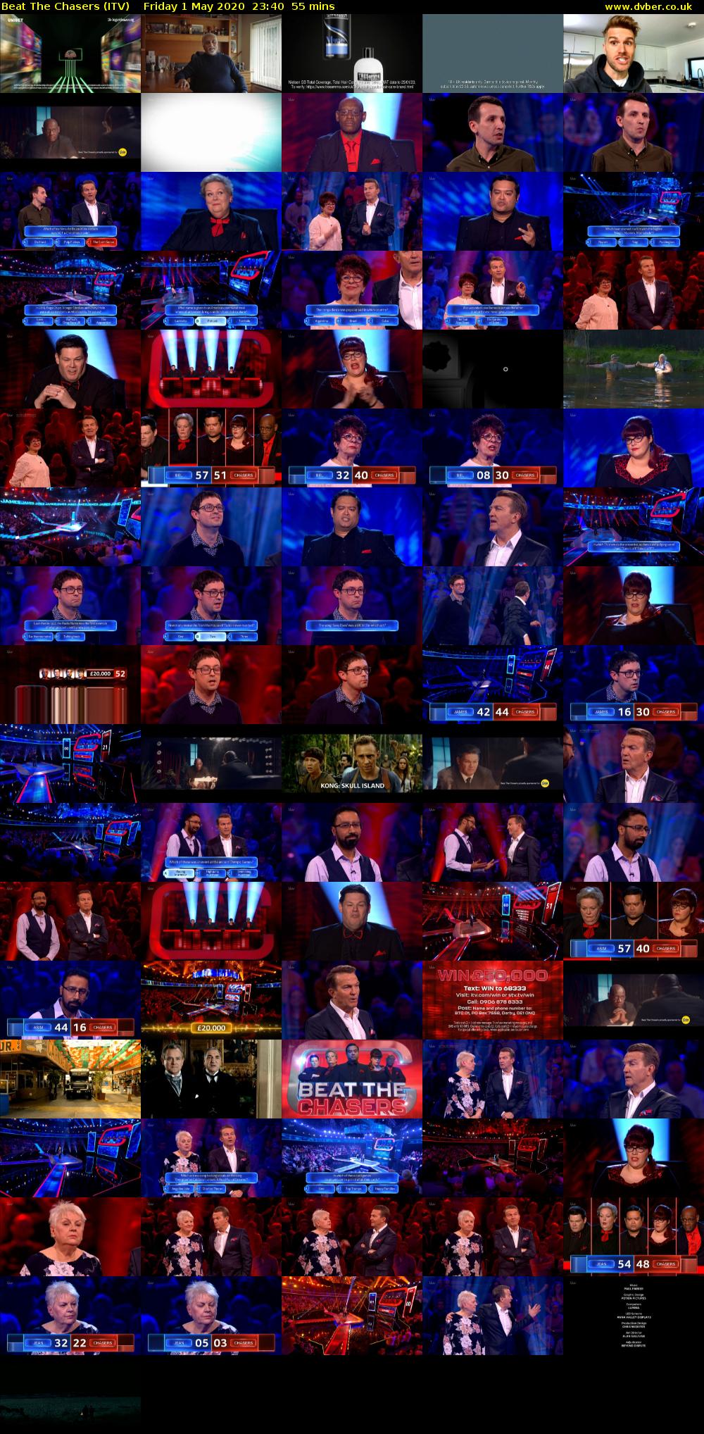 Beat The Chasers (ITV) Friday 1 May 2020 23:40 - 00:35