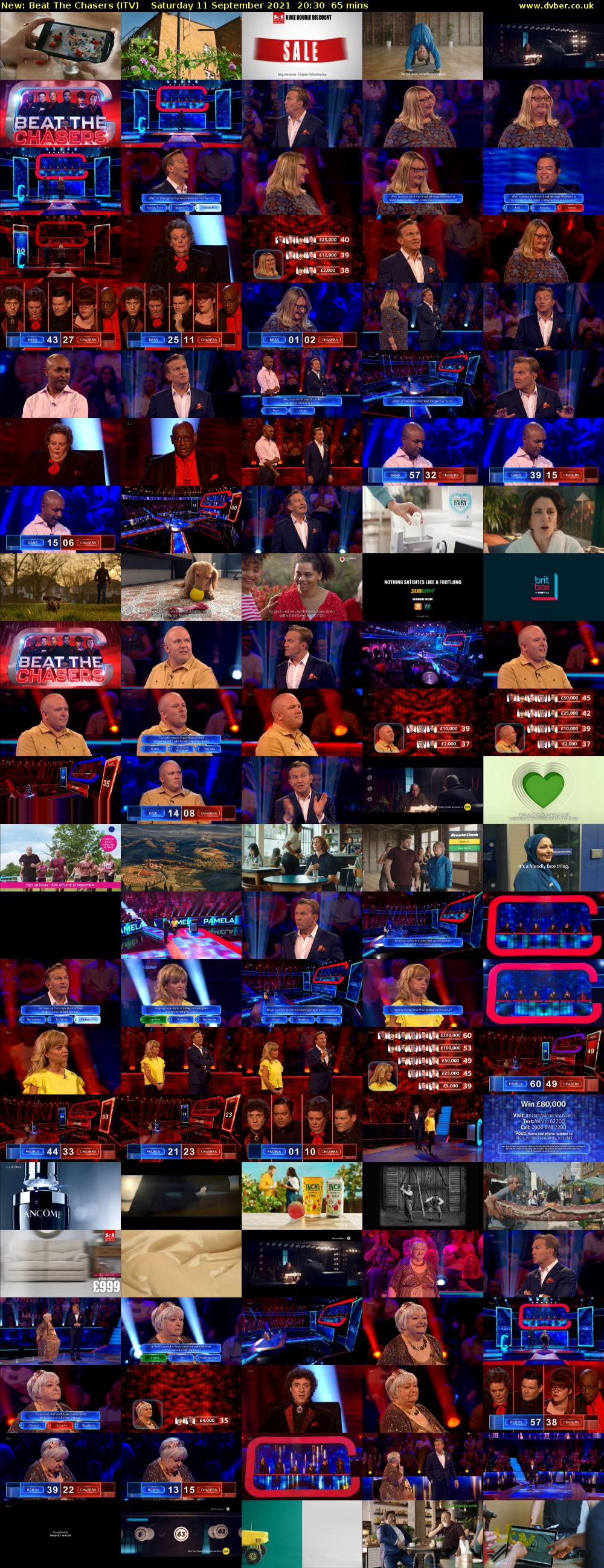 Beat The Chasers (ITV) Saturday 11 September 2021 20:30 - 21:35