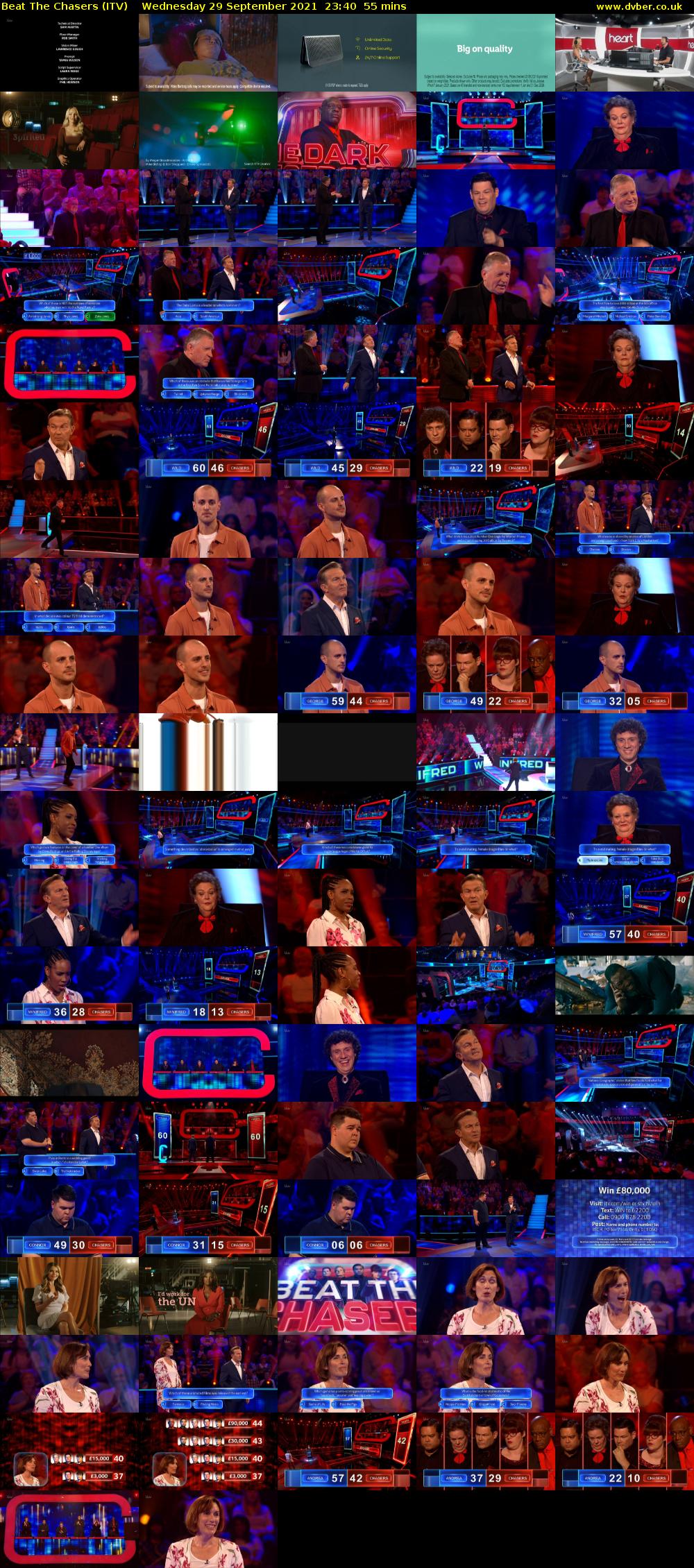 Beat The Chasers (ITV) Wednesday 29 September 2021 23:40 - 00:35