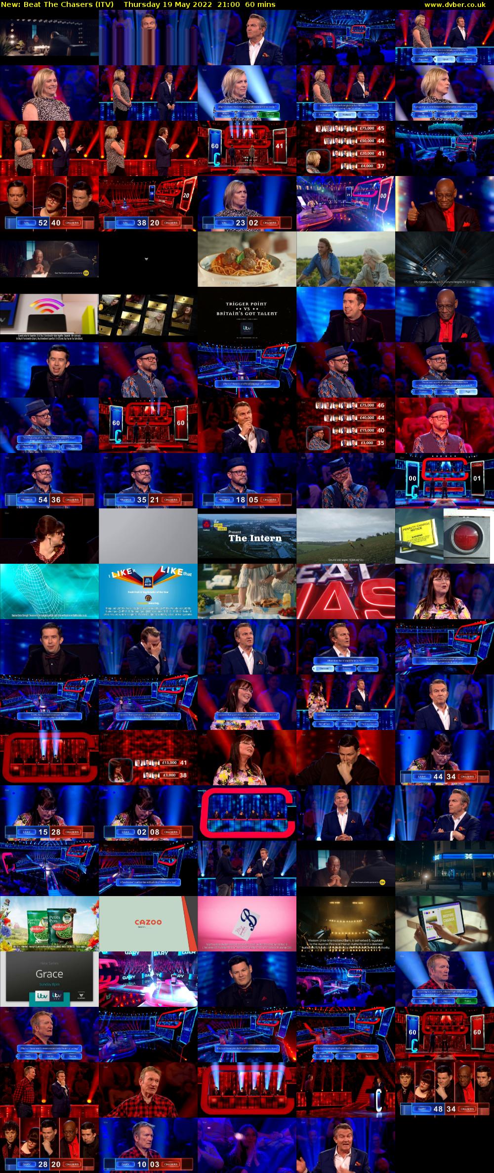 Beat The Chasers (ITV) Thursday 19 May 2022 21:00 - 22:00