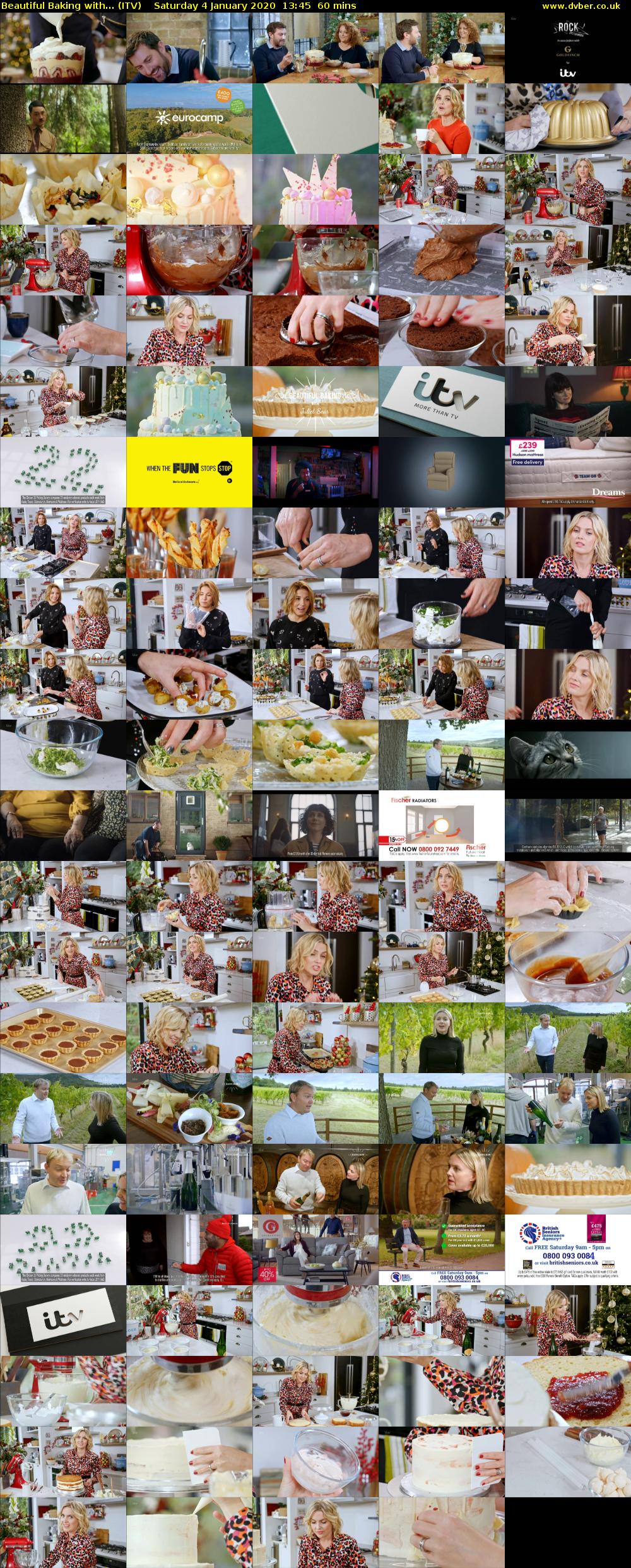 Beautiful Baking with... (ITV) Saturday 4 January 2020 13:45 - 14:45