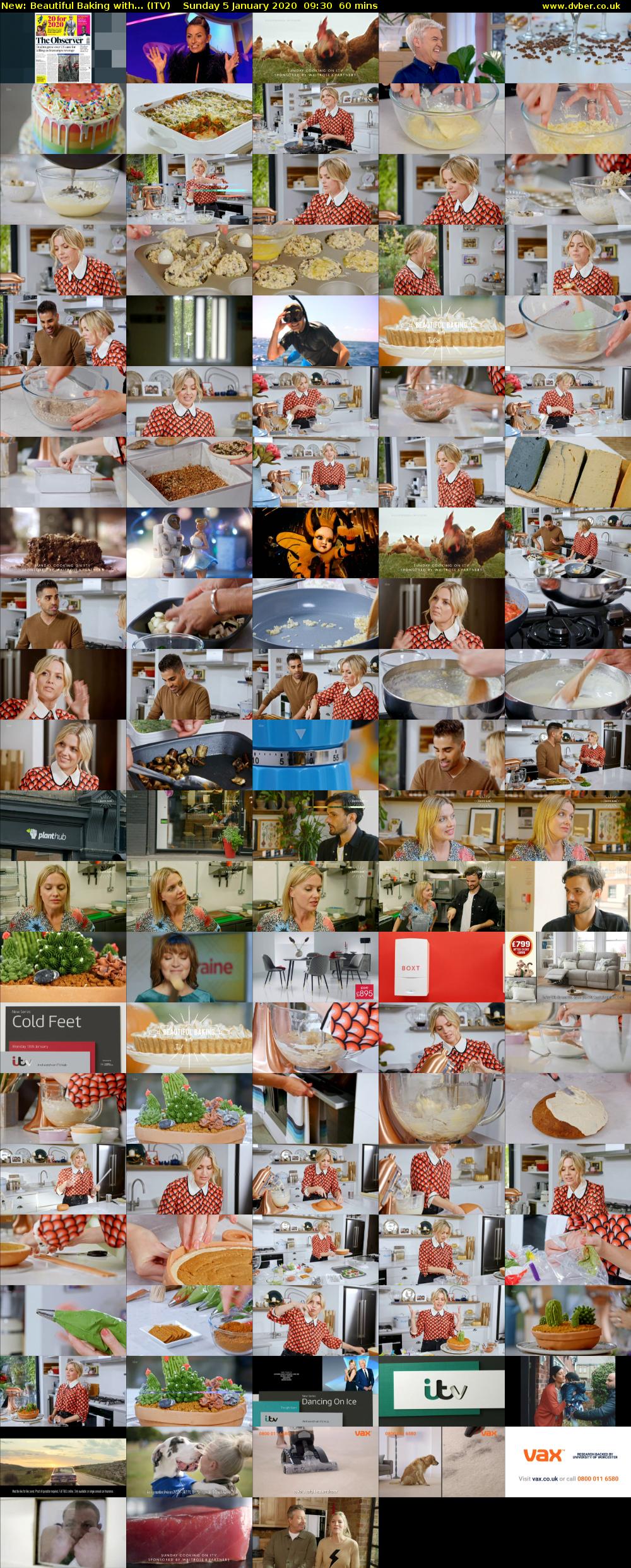 Beautiful Baking with... (ITV) Sunday 5 January 2020 09:30 - 10:30