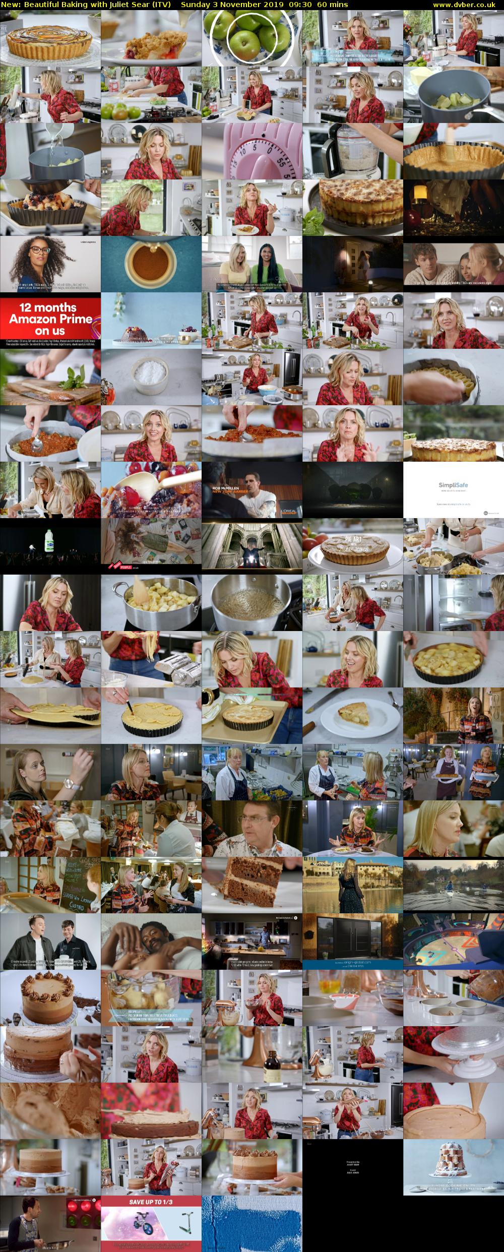 Beautiful Baking with Juliet Sear (ITV) Sunday 3 November 2019 09:30 - 10:30