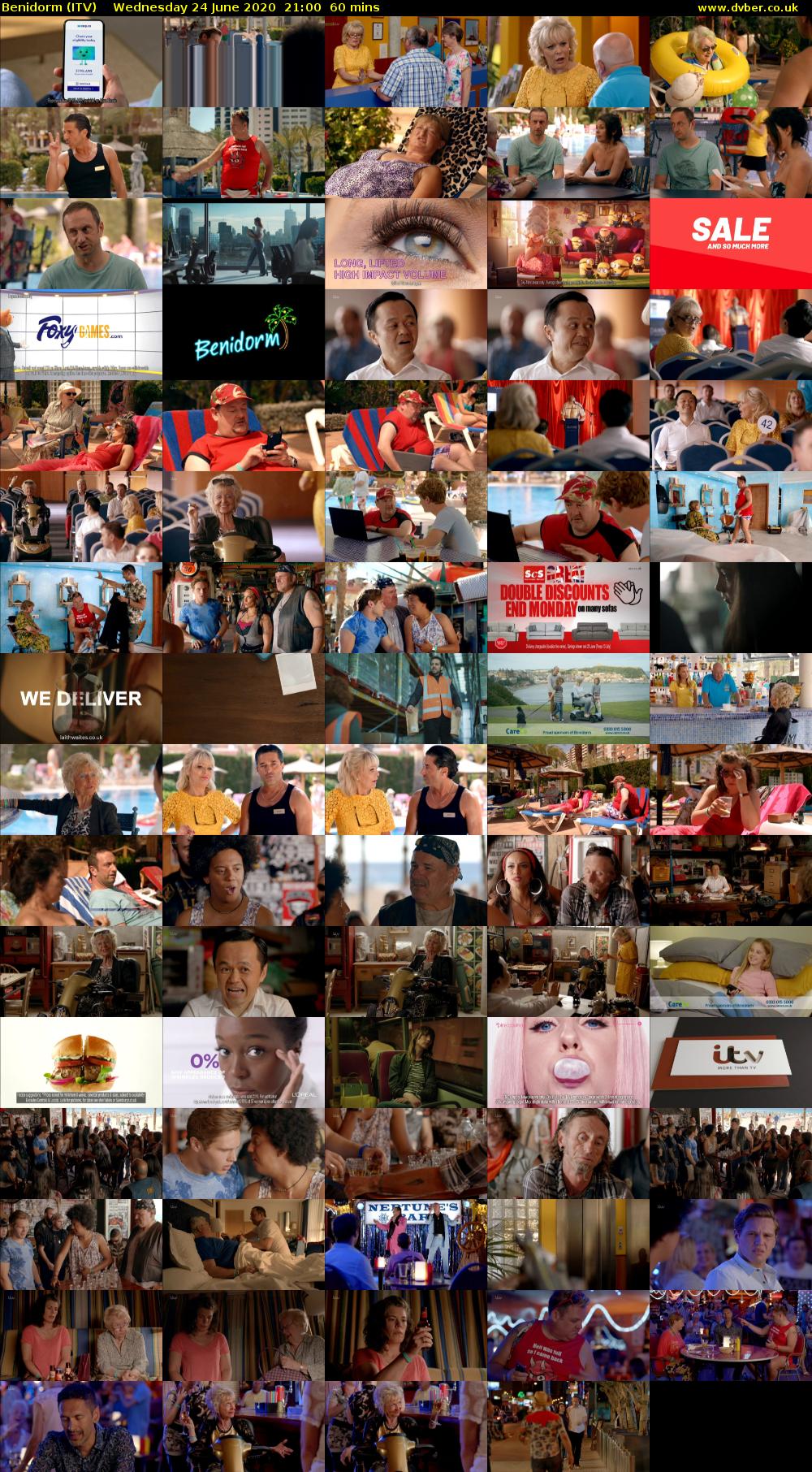Benidorm (ITV) Wednesday 24 June 2020 21:00 - 22:00