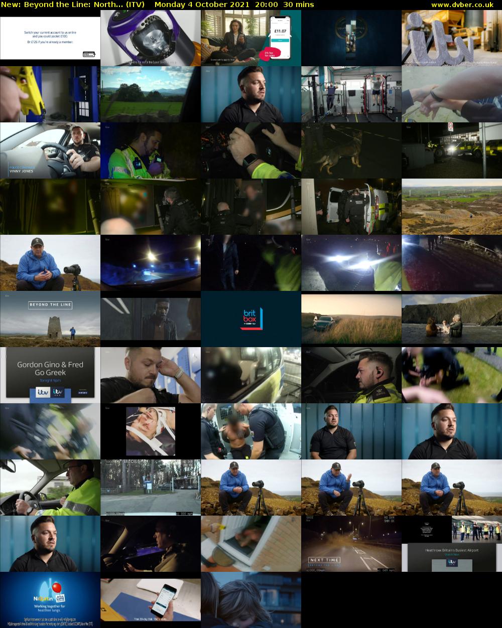 Beyond the Line: North... (ITV) Monday 4 October 2021 20:00 - 20:30