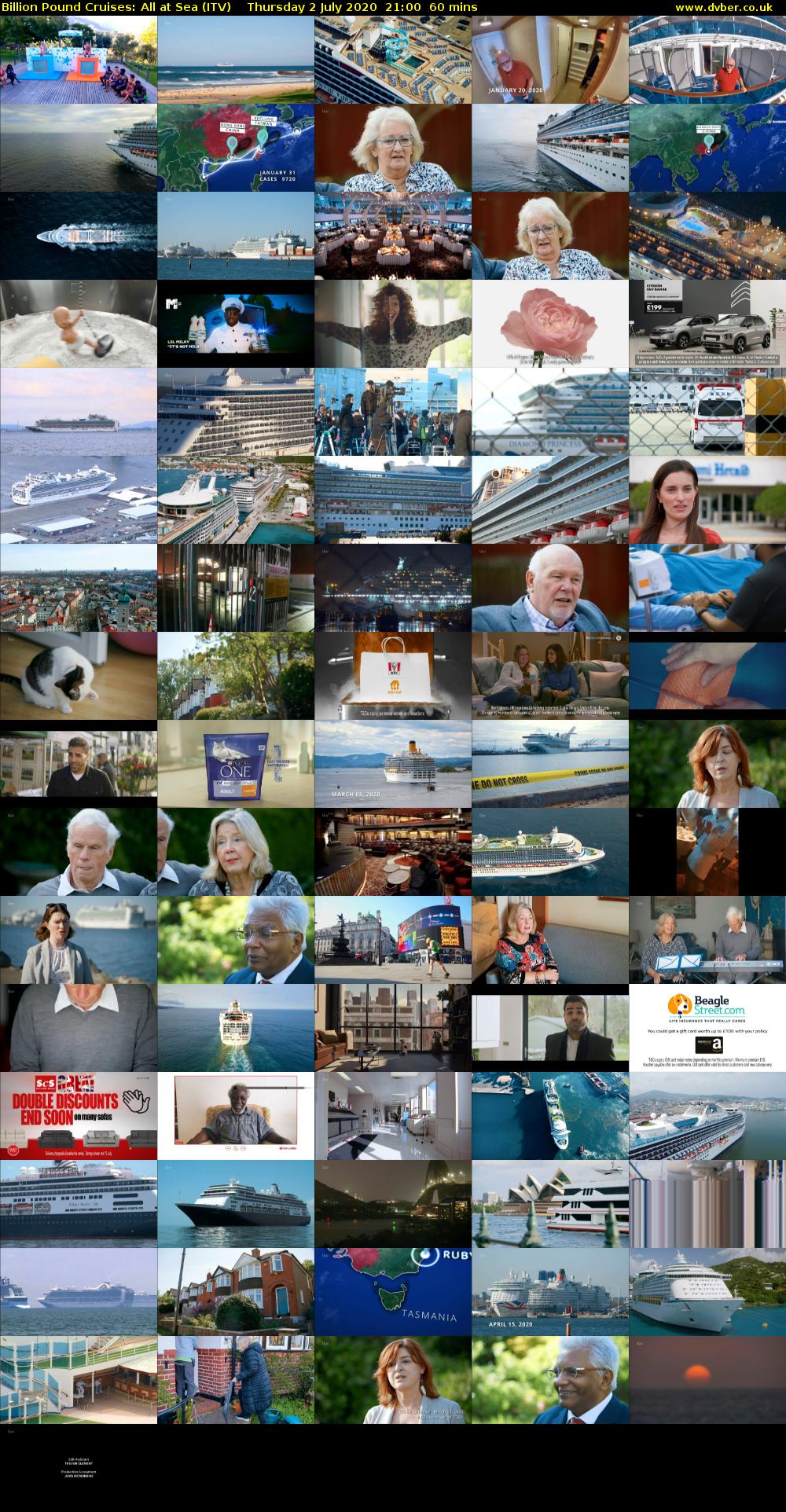 Billion Pound Cruises: All at Sea (ITV) Thursday 2 July 2020 21:00 - 22:00